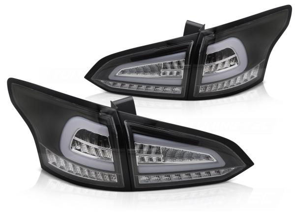 Voll LED Lightbar Rückleuchten für Ford Focus MK3 Turnier Bj. 11-18 Schwarz